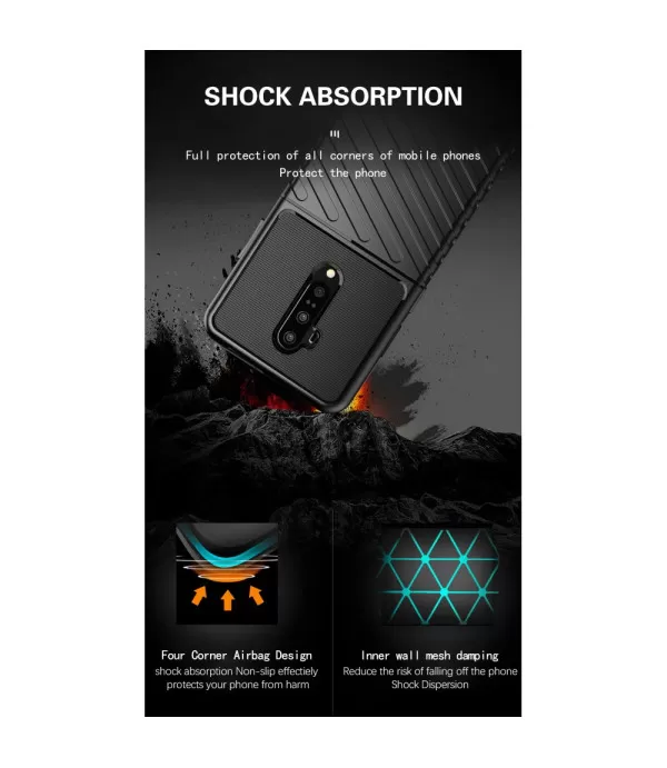 Thunder serija silikonska zaštitna maska Oneplus 7T Pro