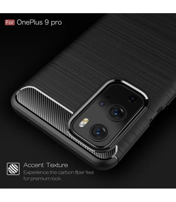 Carbon brush silikonska zaštitna maska Oneplus 9 Pro