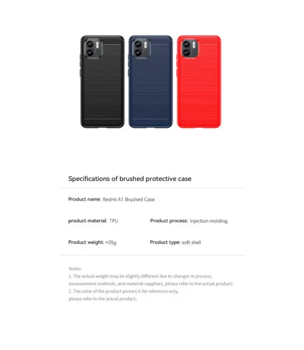 Carbon Brush silikonska zaštitna maska Xiaomi Redmi A1 4G