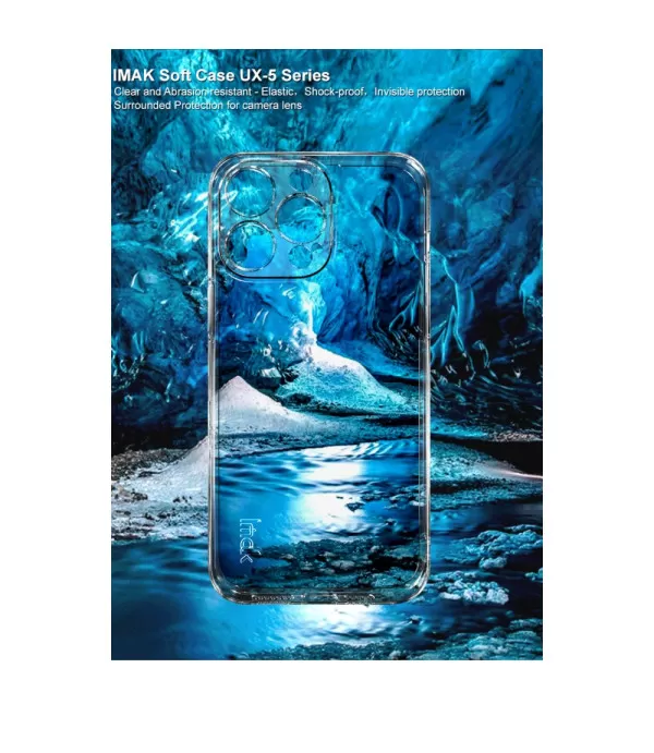 IMAK UX-5 silikonska prozirna maskica za iPhone 14 Pro Max