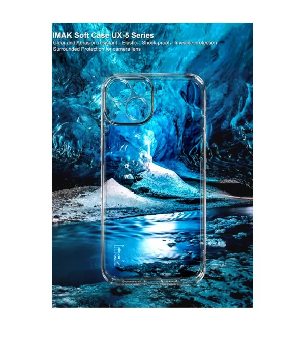 IMAK UX-5 silikonska prozirna maskica za iPhone 14 Plus