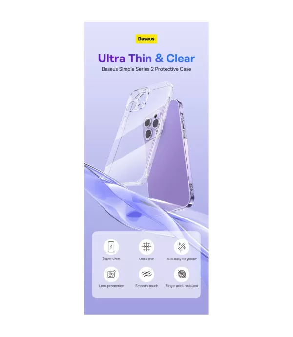 Baseus Simple serija silikonska zaštitna maskica za Apple iPhone 14 Pro