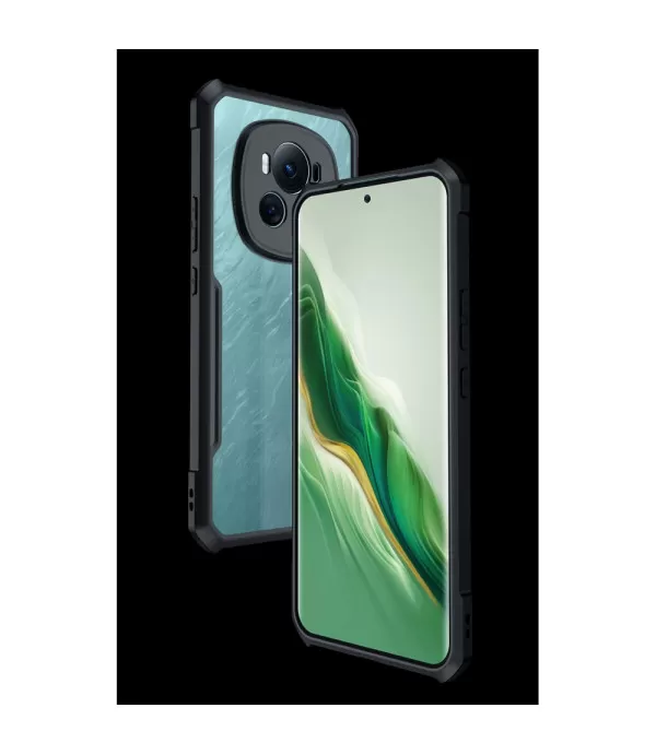 XUNDD prozirna silikonska maskica s crnim rubom za Honor Magic6 Pro