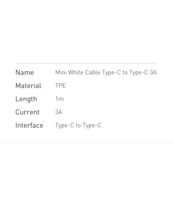 BASEUS Super Si brzi punjač 25W s podatkovnim kabelom Type-C na Type-C 1m
