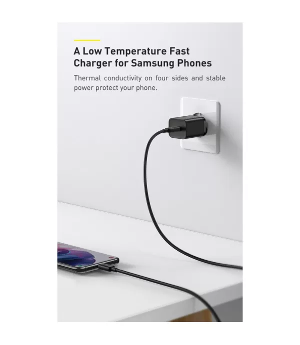 BASEUS Super Si brzi punjač 25W s podatkovnim kabelom Type-C na Type-C 1m