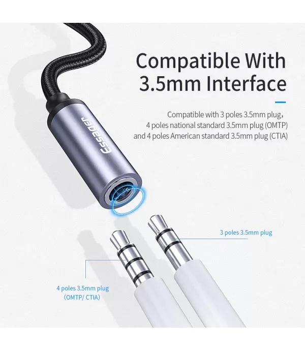 ESSAGER audio adapter Type-C na  3.5mm