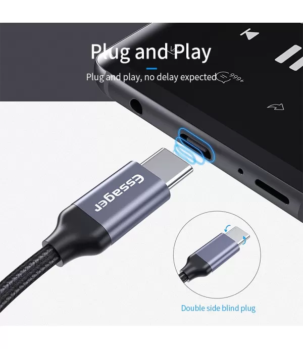 ESSAGER audio adapter Type-C na  3.5mm