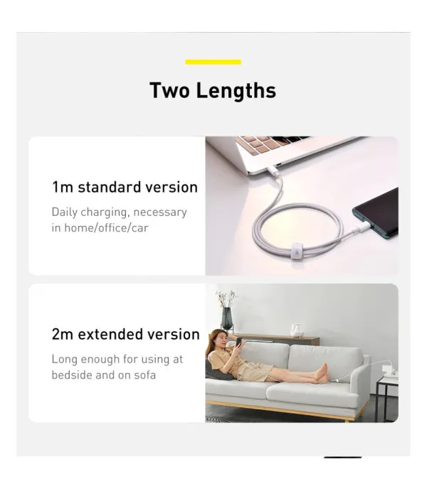 BASEUS Superior Serija kabel za brzo punjenje Type -C na Type C  100W 2m