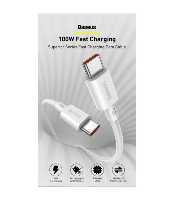 BASEUS Superior Serija kabel za brzo punjenje Type -C na Type C  100W 2m