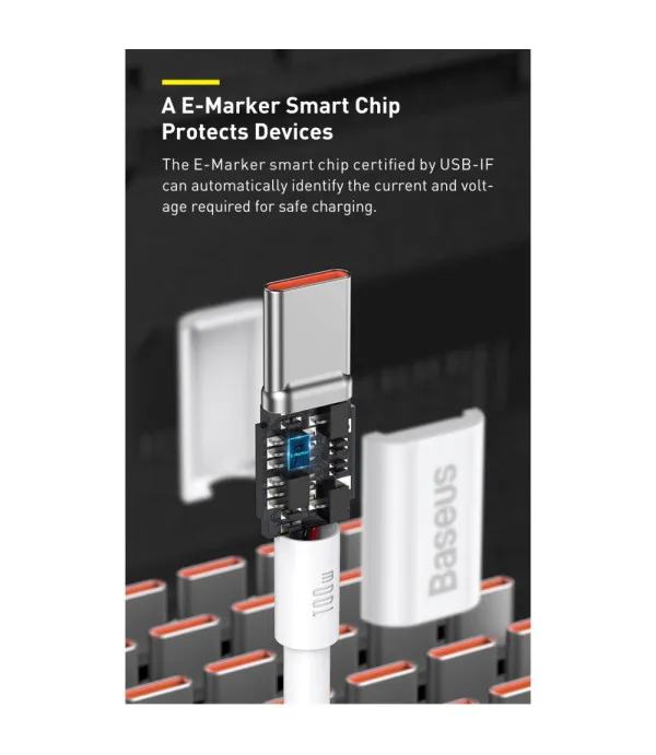 BASEUS Superior Serija kabel za brzo punjenje Type -C na Type C  100W 2m
