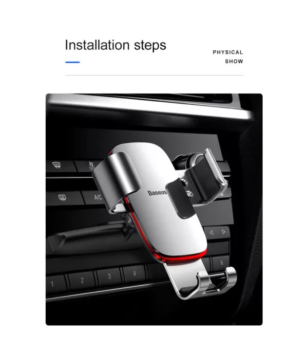 Baseus Metal Age Gravity nosač držač univerzalni za CD utor u automobilu