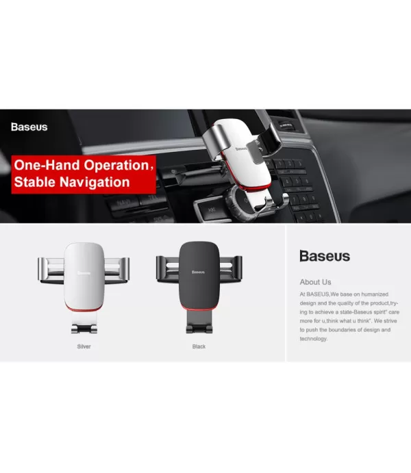 Baseus Metal Age Gravity nosač držač univerzalni za CD utor u automobilu