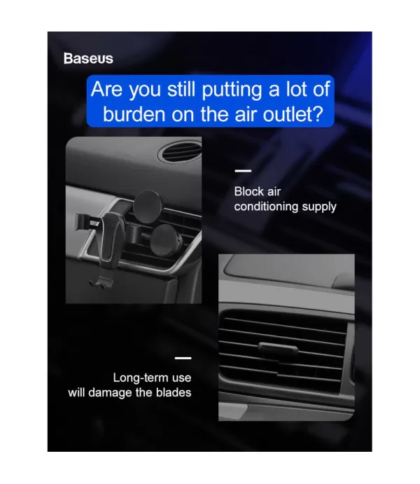 Baseus Metal Age Gravity nosač držač univerzalni za CD utor u automobilu