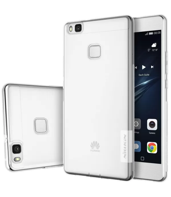 Silikonska zaštitna maska Huawei P9 Lite sivo prozirna