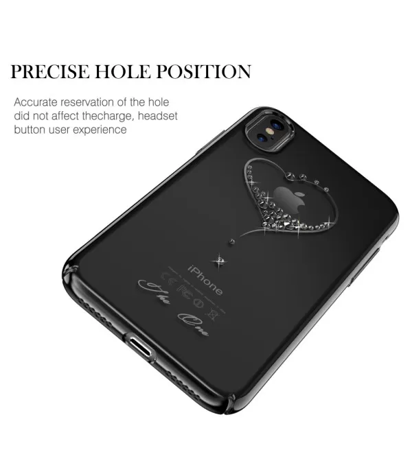 Kingxbar Plastična maska Swarovski iPhone X