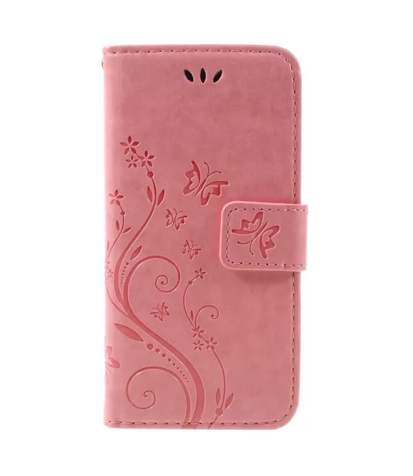 Preklopna torbica maskica s uzorkom leptira za iPhone SE / 8 / 7