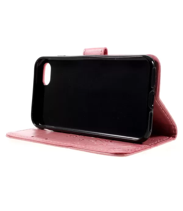 Preklopna torbica maskica s uzorkom leptira za iPhone SE / 8 / 7