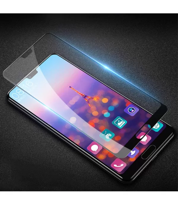 Zaštitno kaljeno staklo Huawei P20 Pro s crnim rubovima