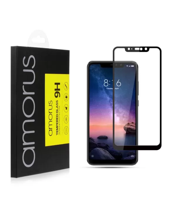Amorus Full Glue zaštitno kaljeno staklo Xiaomi Redmi Note 6 Pro