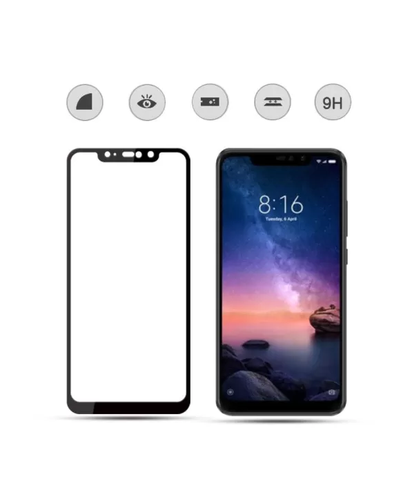 Amorus Full Glue zaštitno kaljeno staklo Xiaomi Redmi Note 6 Pro