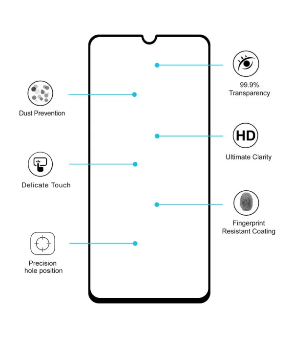 Zaštitno kaljeno staklo Samsung Galaxy A70 HAT PRINCE