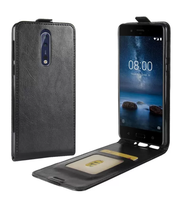 Kožna flip torbica futrola Nokia 8