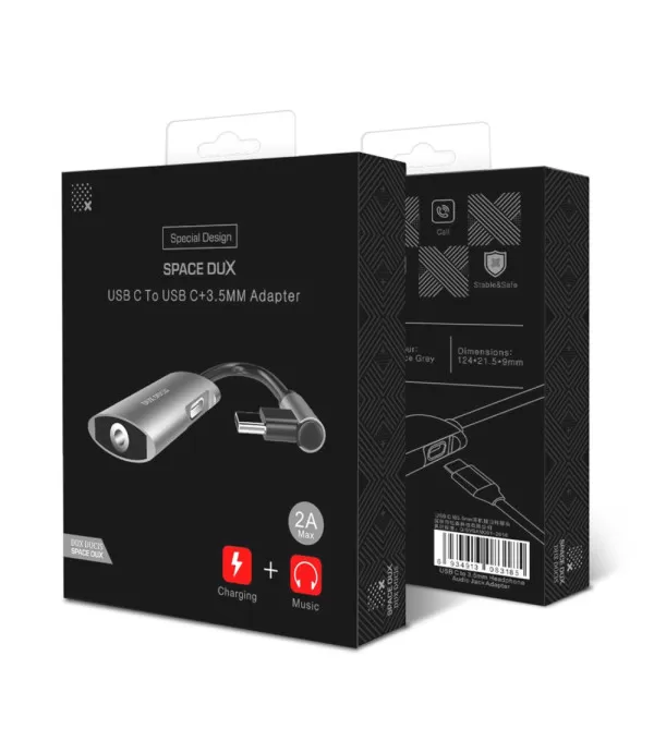 Audio adapter Type-C na  3.5mm + Type-C port za punjenje