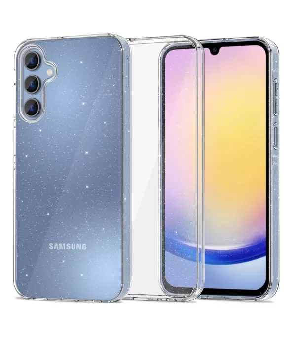 Prozirna gliter silikonska maskica za Samsung Galaxy A25 5G
