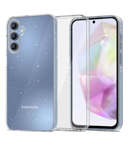 Prozirna gliter silikonska maskica za Samsung Galaxy A35 5G