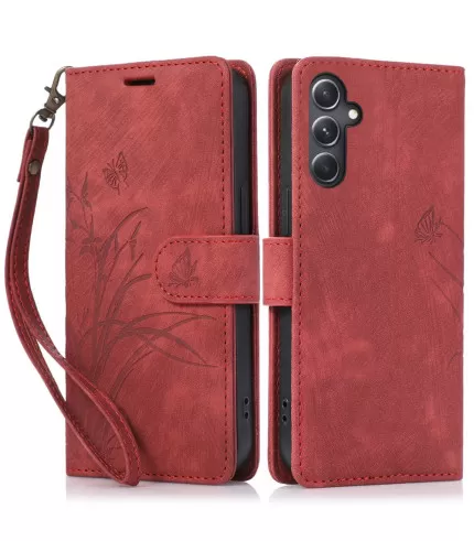 Leptir i orhideje preklopna torbica futrola Samsung Galaxy S24 Plus 5G