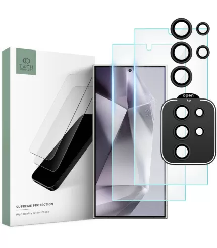 TECH-PROTECT Superme set 2 zaštitna stakla za ekran i kameru za Samsung Galaxy S24 Ultra 5G