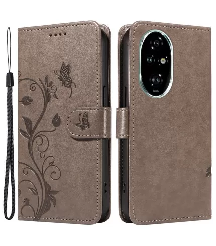  Cijeće i leptiri dizajn preklopna torbica futrola za Honor 200 Pro