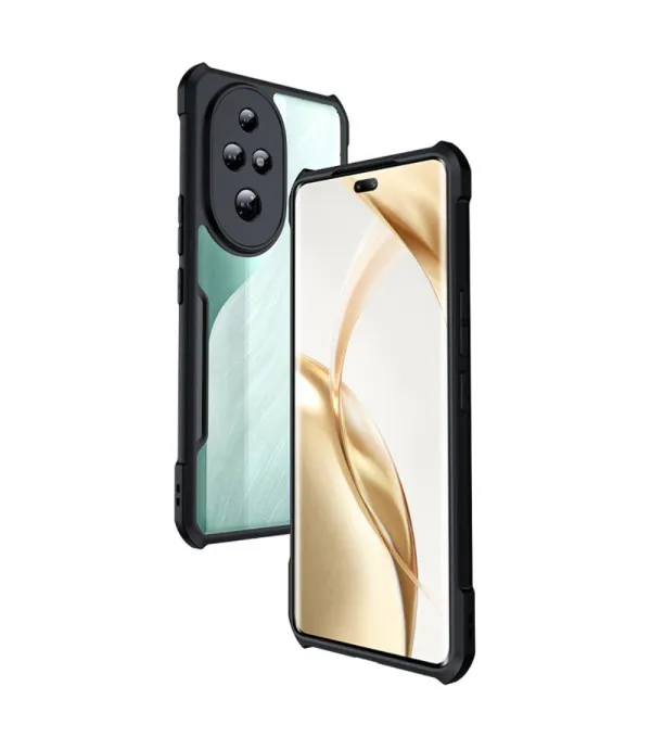 XUNDD Prozirna Silikonska Maskica s Crnim Rubom za Honor 200 Pro