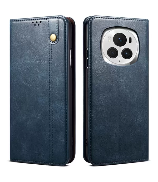 Crazy Horse Waxy preklopna torbica futrola za Honor Magic6 Pro 5G