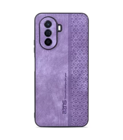 Silikonska maskica za Huawei nova Y70 4G obložena PU kožom s uzorkom