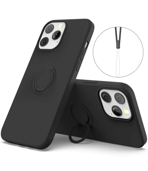 Ring Holder Liquid Silica Gel zaštitna maskica ​​za iPhone 14 Pro