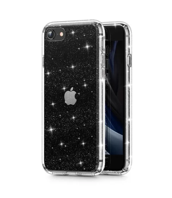 Prozirna gliter silikonska maskica za iPhone 8, iPhone SE 2022