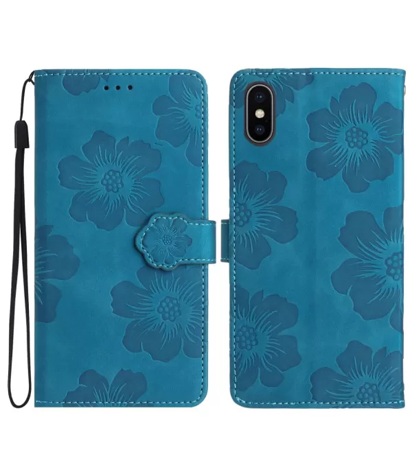 Cvijeće dizajn preklopna torbica futrola Apple iPhone XS