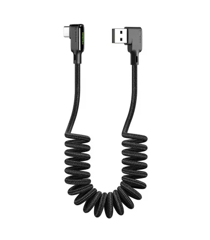 McDODO Omega serija spiralni Type C data kabel 90° kutni priključak