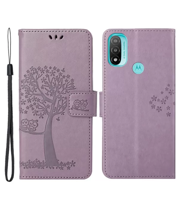 Dvije sove preklopna torbica futrola Motorola Moto E40 / E20