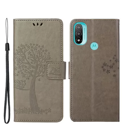 Dvije sove preklopna torbica futrola Motorola Moto E40 / E20