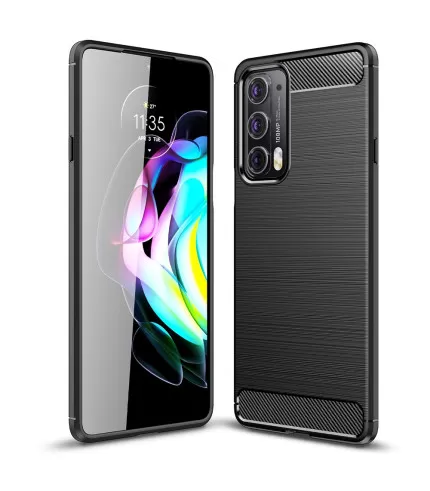 Carbon Brush silikonska zaštitna maskica Moto Edge 20