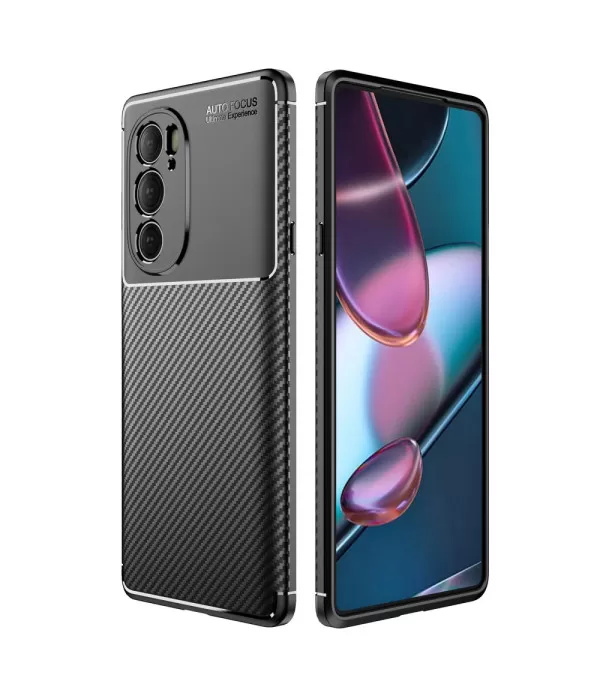 Carbon Fiber silikonska zaštitna maskica Motorola Edge 30 Pro