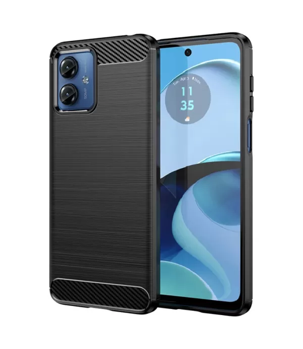 Carbon Brush silikonska zaštitna maskica Motorola Moto G14 4G