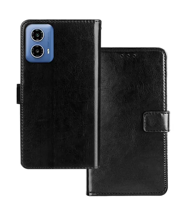 Crazy Horse Novčanik Preklopna Torbica Futrola za Moto G34 5G