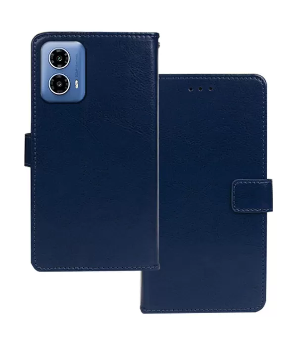 Crazy Horse Novčanik Preklopna Torbica Futrola za Moto G34 5G