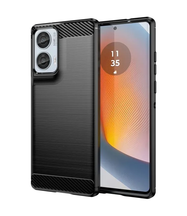 Carbon brush TPU silikonska maska za Motorola Moto G85 5G