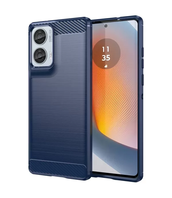 Carbon brush TPU silikonska maska za Motorola Moto G85 5G