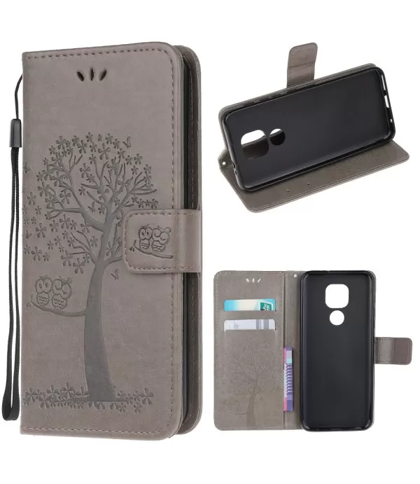 Dvije sove preklopna torbica futrola Motorola Moto G9 Play, E7 Plus