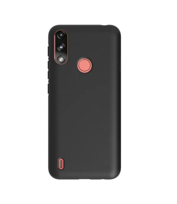 Mat crna silikonska zaštitna maskica za Motorolu  Moto E7 Power